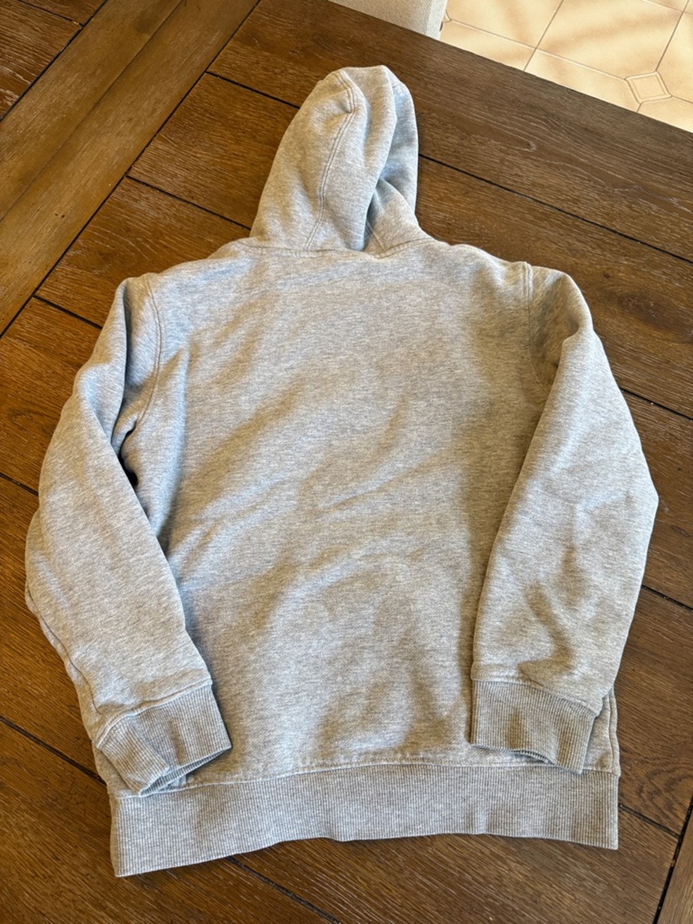 Youth L GOAT Gray Hooded Sweatshirt with Flag Patch - Picture 4 of 4